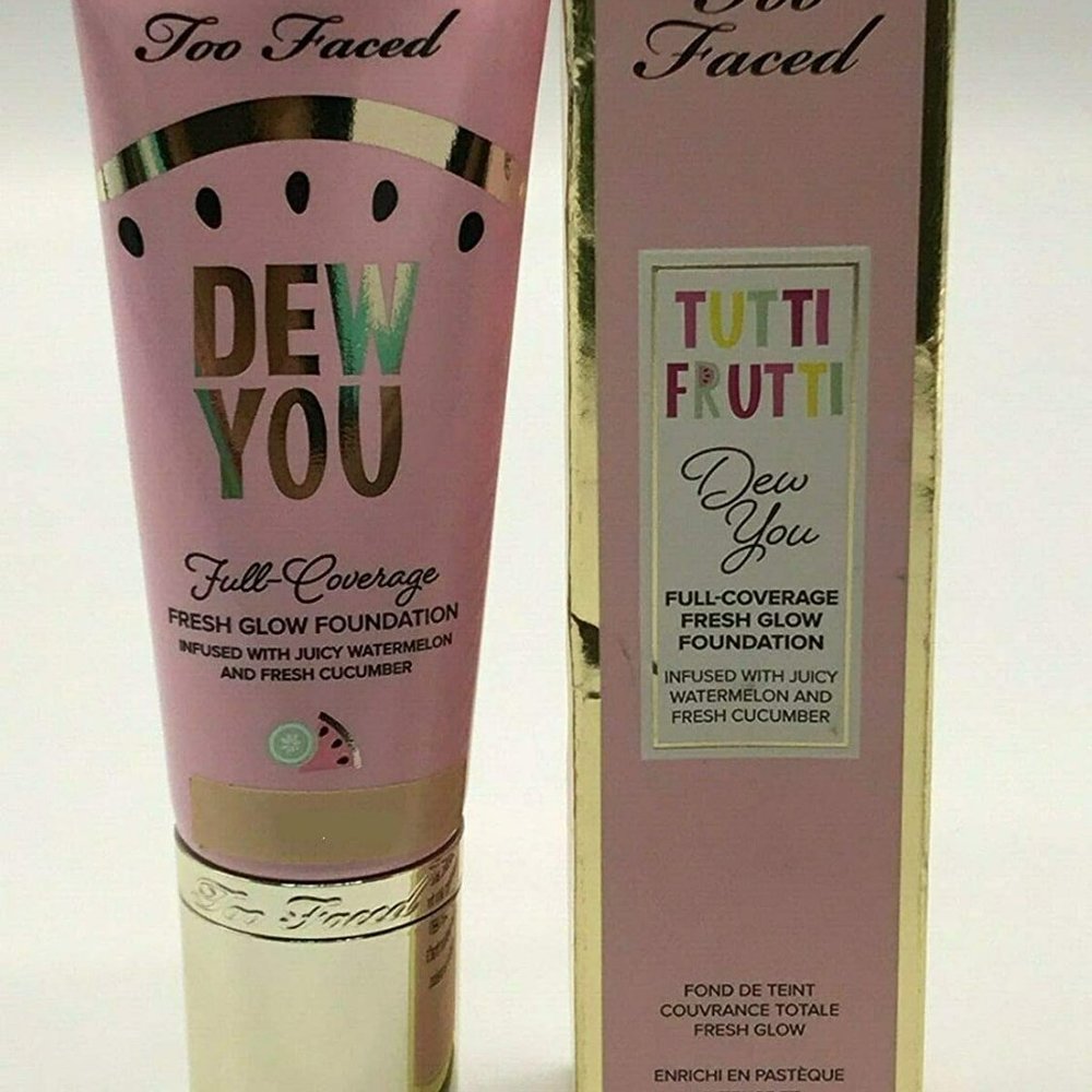 OO FACED LIGHT BEIGE TUTTI FRUTTI DEW YOU FULL-COVERAGE FRESH GLOW FOUNDATION IN